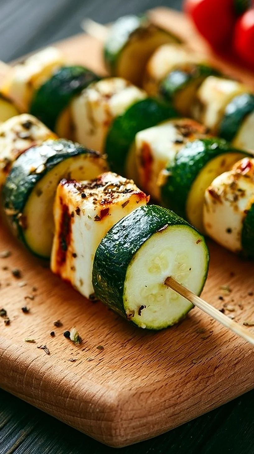 Zucchini-Käse-Spieße