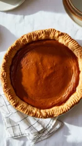 Köstlicher Kürbiskuchen auf einem Teller, ideal für Herbstdesserts