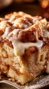 Saftiger Zimtschnecken Apfelkuchen, perfekt zum Kaffee oder als Dessert.